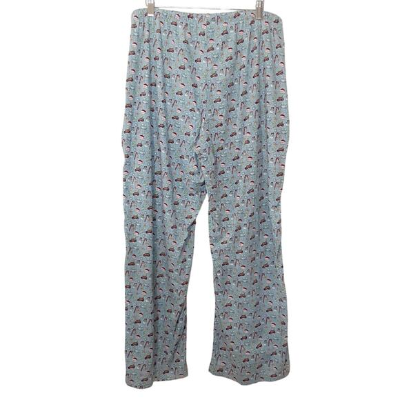 Vineyard Vines Christmas Santa Whale PJ Pants Blue Crabs Mens XL Nautical Preppy - Picture 2 of 9